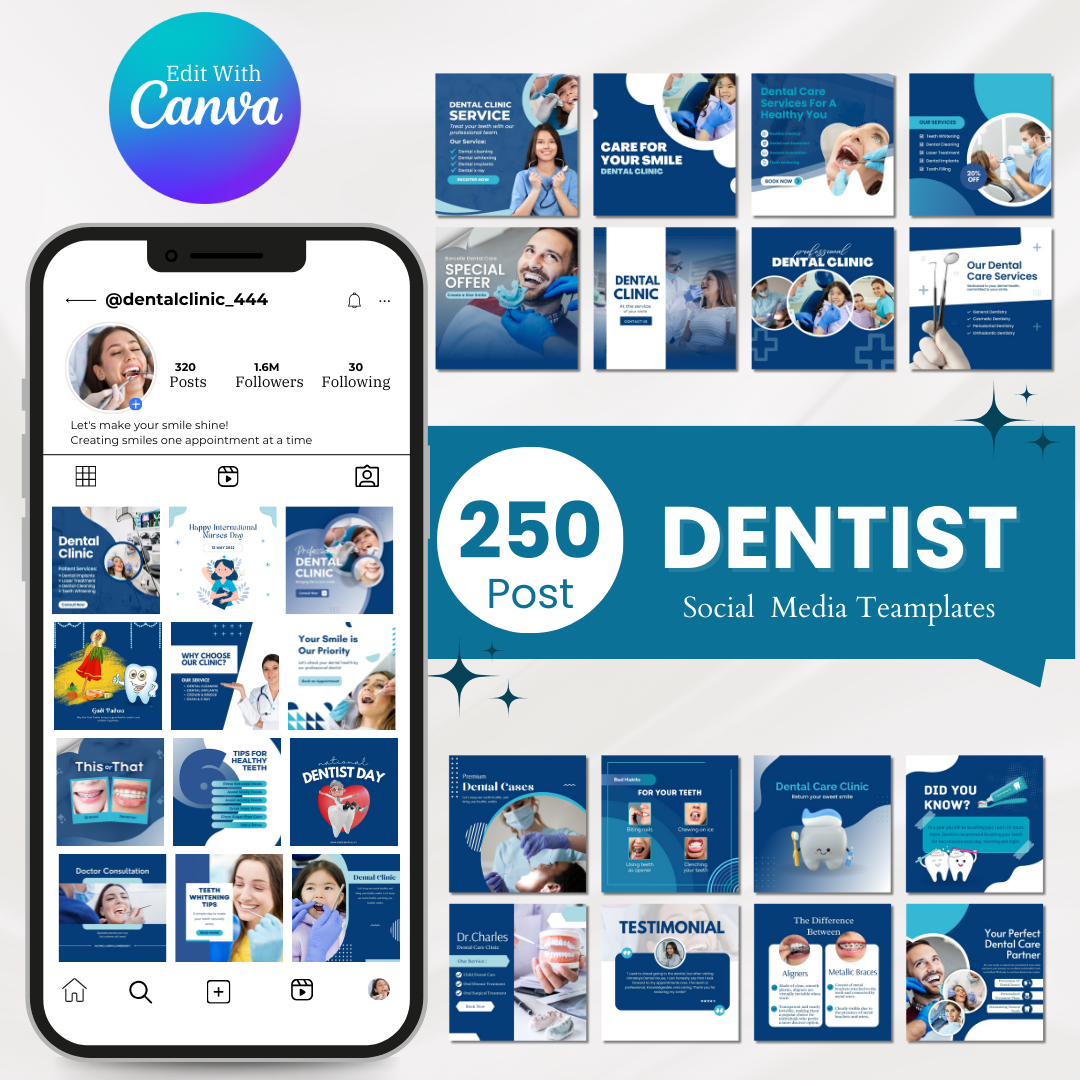 350+ Dentist Posts - Social Media Templates - Image 6