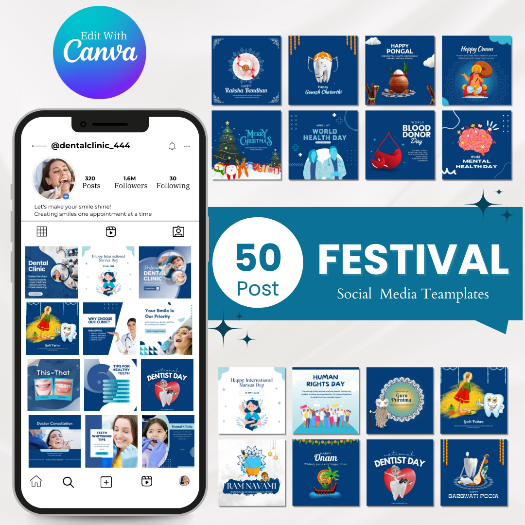 350+ Dentist Posts - Social Media Templates - Image 5