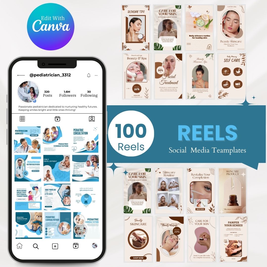 350 Pediatriation Posts - Social Media Templates - Image 5