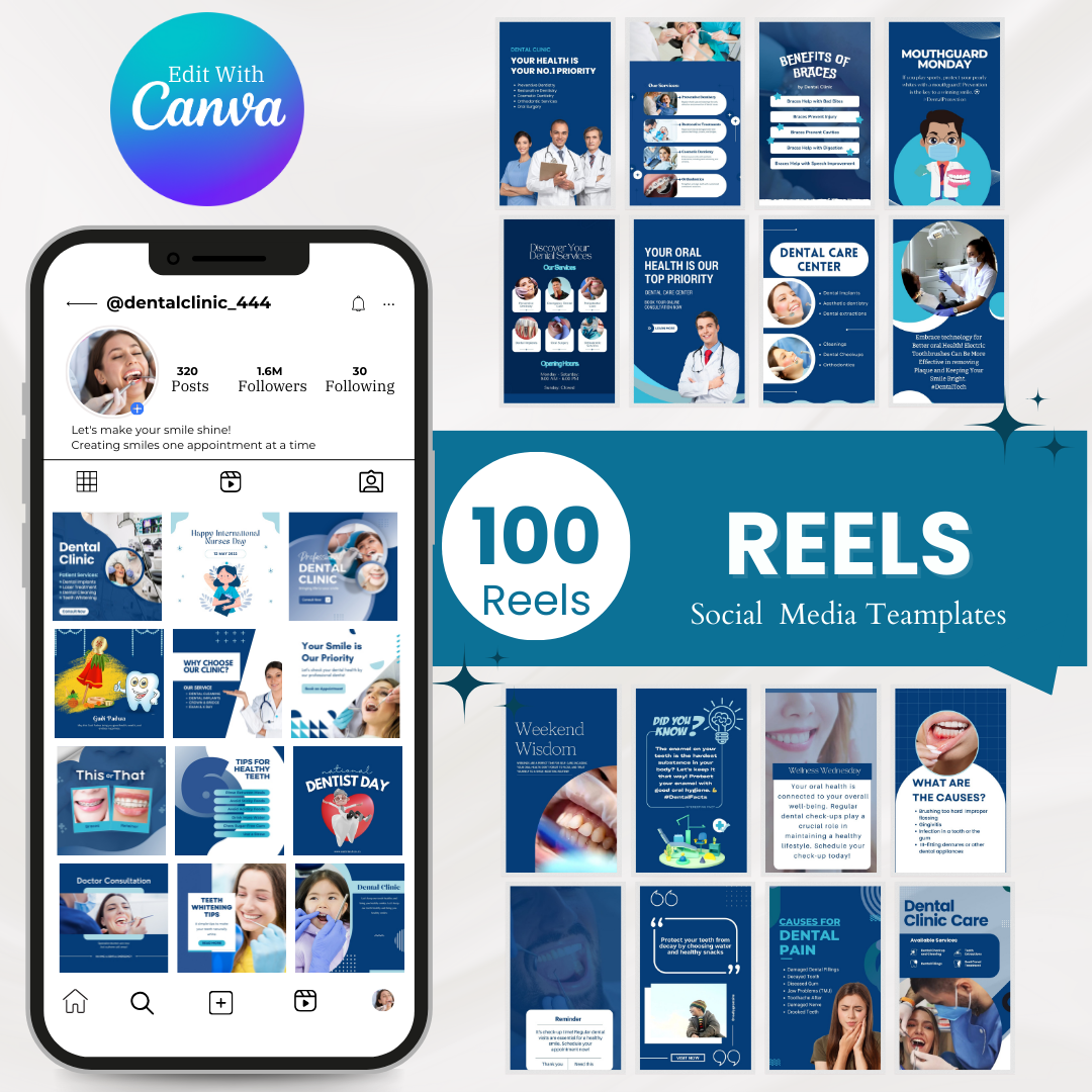 350+ Dentist Posts - Social Media Templates - Image 4