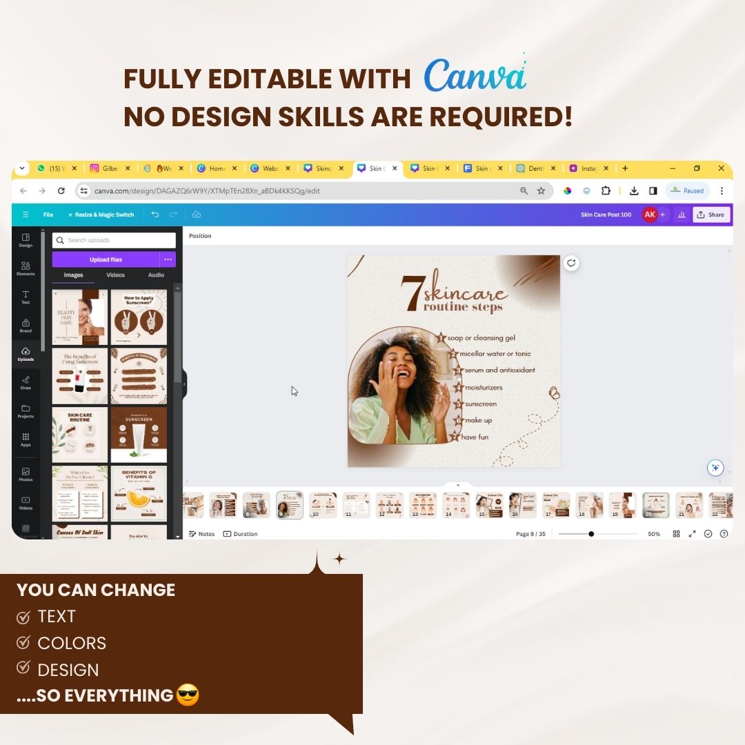 350 Skin Care Posts - Social Media Templates - Image 5