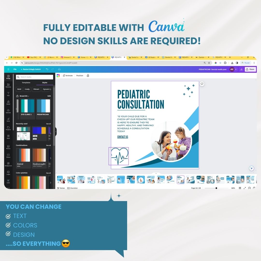 350 Pediatriation Posts - Social Media Templates - Image 6