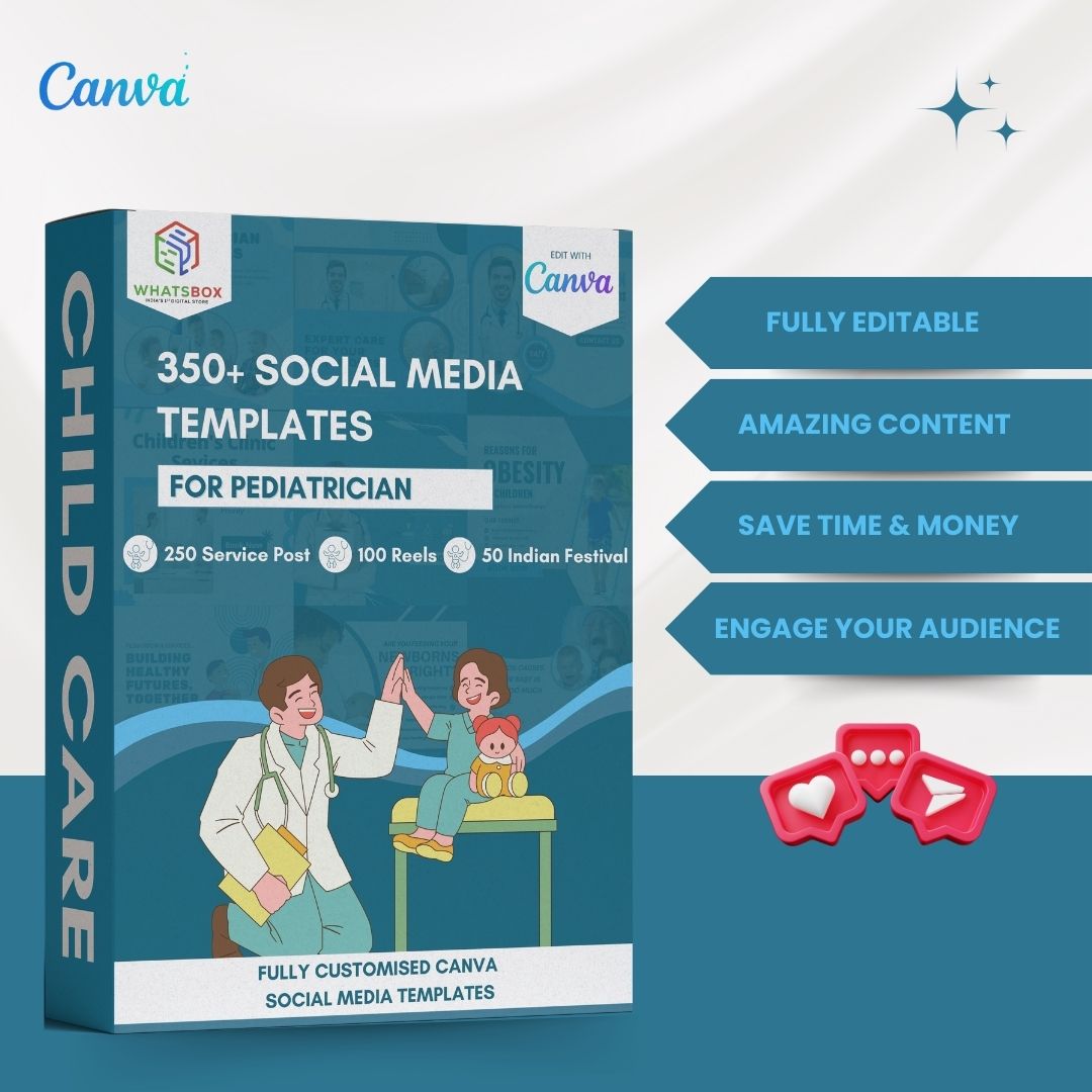 350 Pediatriation Posts - Social Media Templates - Image 7