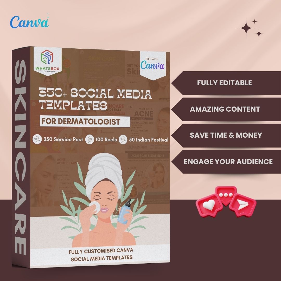350 Skin Care Posts - Social Media Templates - Image 7