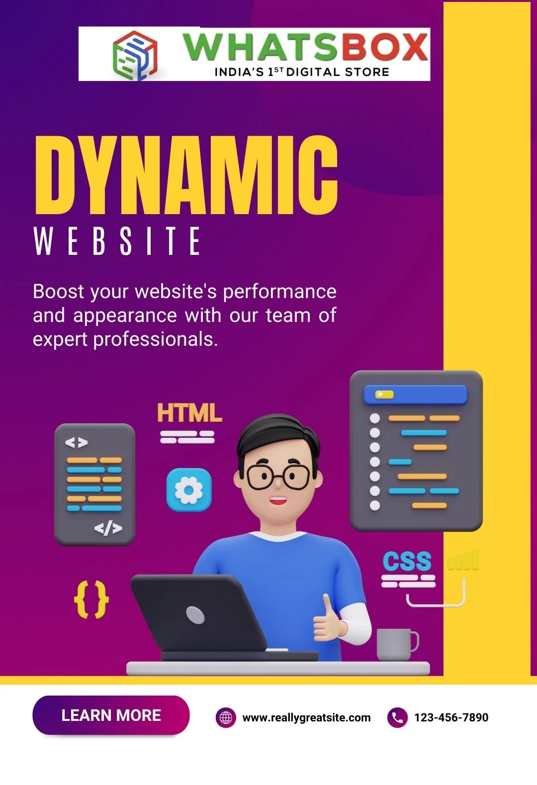 dyanmic website