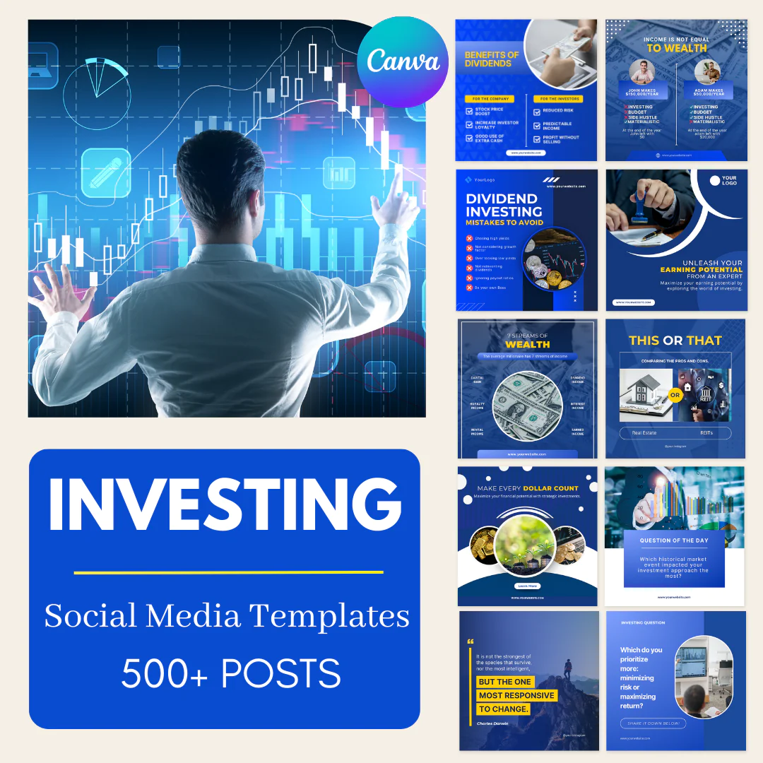 500 Investing Posts - Social Media Templates - Image 16
