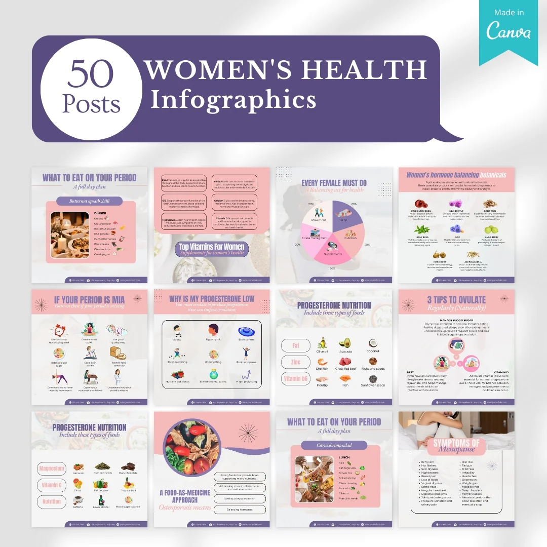 350+ Women's Health Posts - Social Media Templates - Image 9