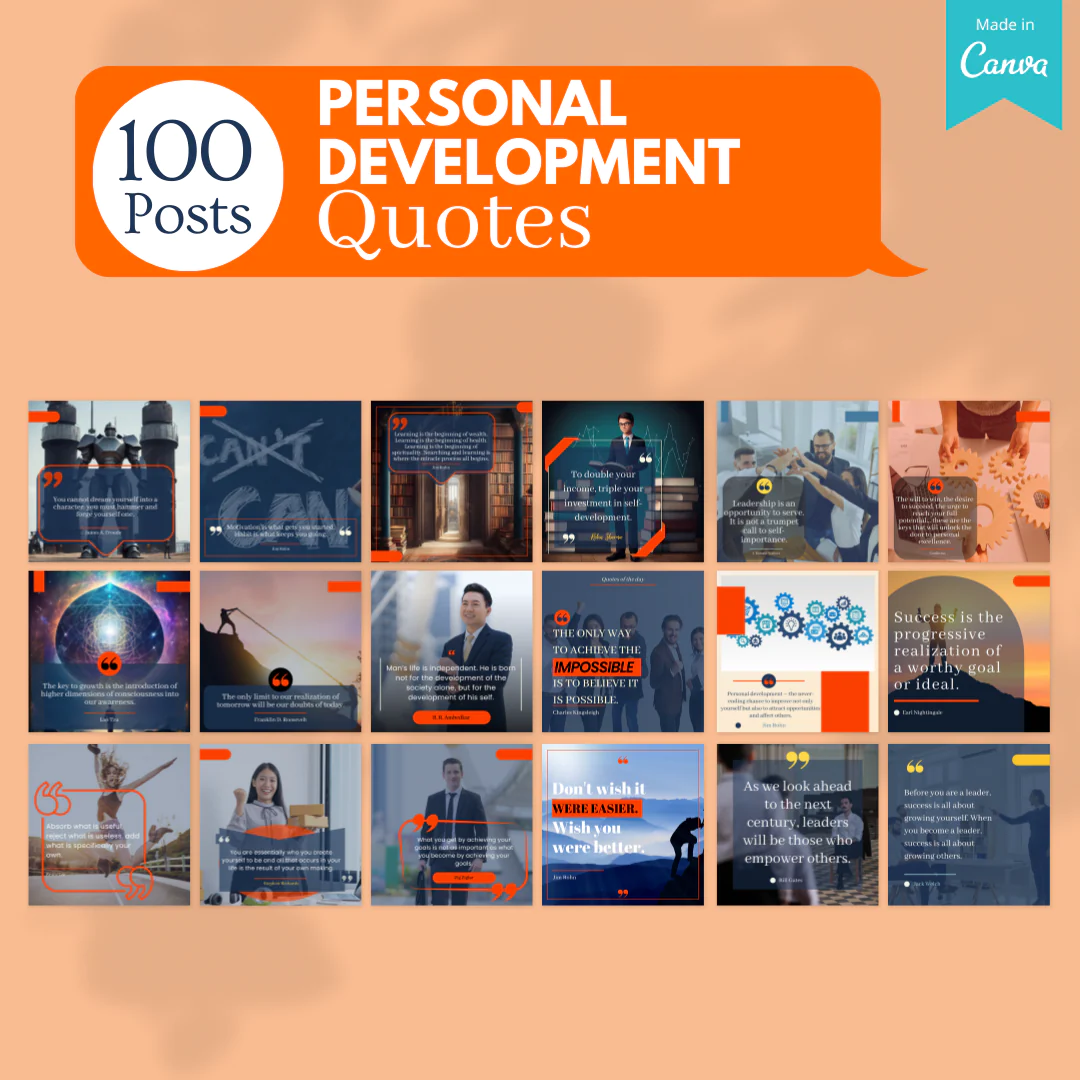 Personal Development Bundle -Social Media Templates - Image 4