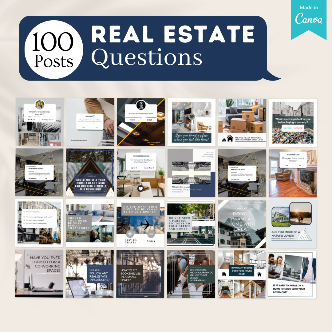 300 Real Estate Posts - Social Media Templates - Image 2