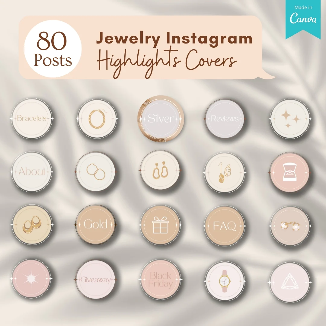 100 Sparkle Jewelry Posts - Canva Templates - Image 3