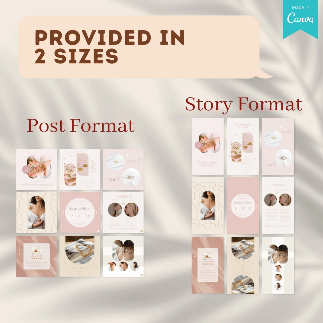 100 Sparkle Jewelry Posts - Canva Templates - Image 4