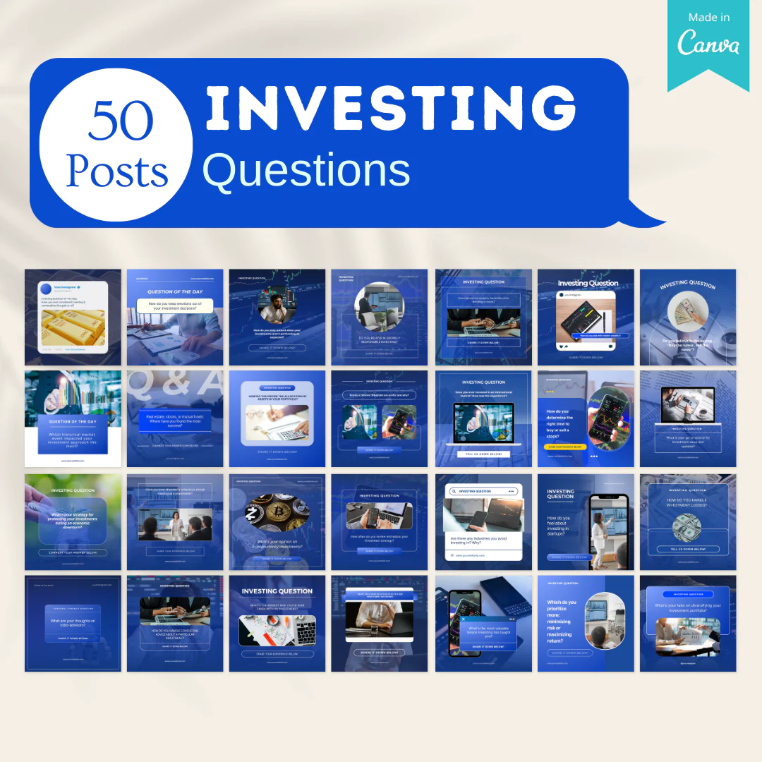 500 Investing Posts - Social Media Templates - Image 5