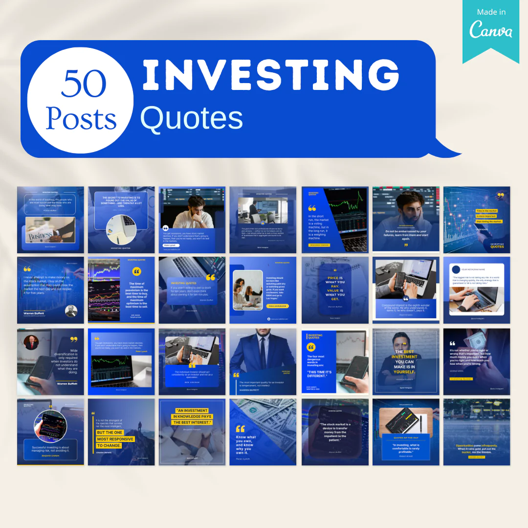 500 Investing Posts - Social Media Templates - Image 6