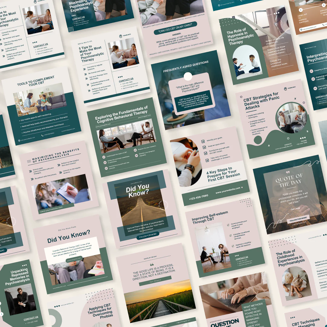 50 Therapies And Treatments Posts - Social Media Templates - Image 4