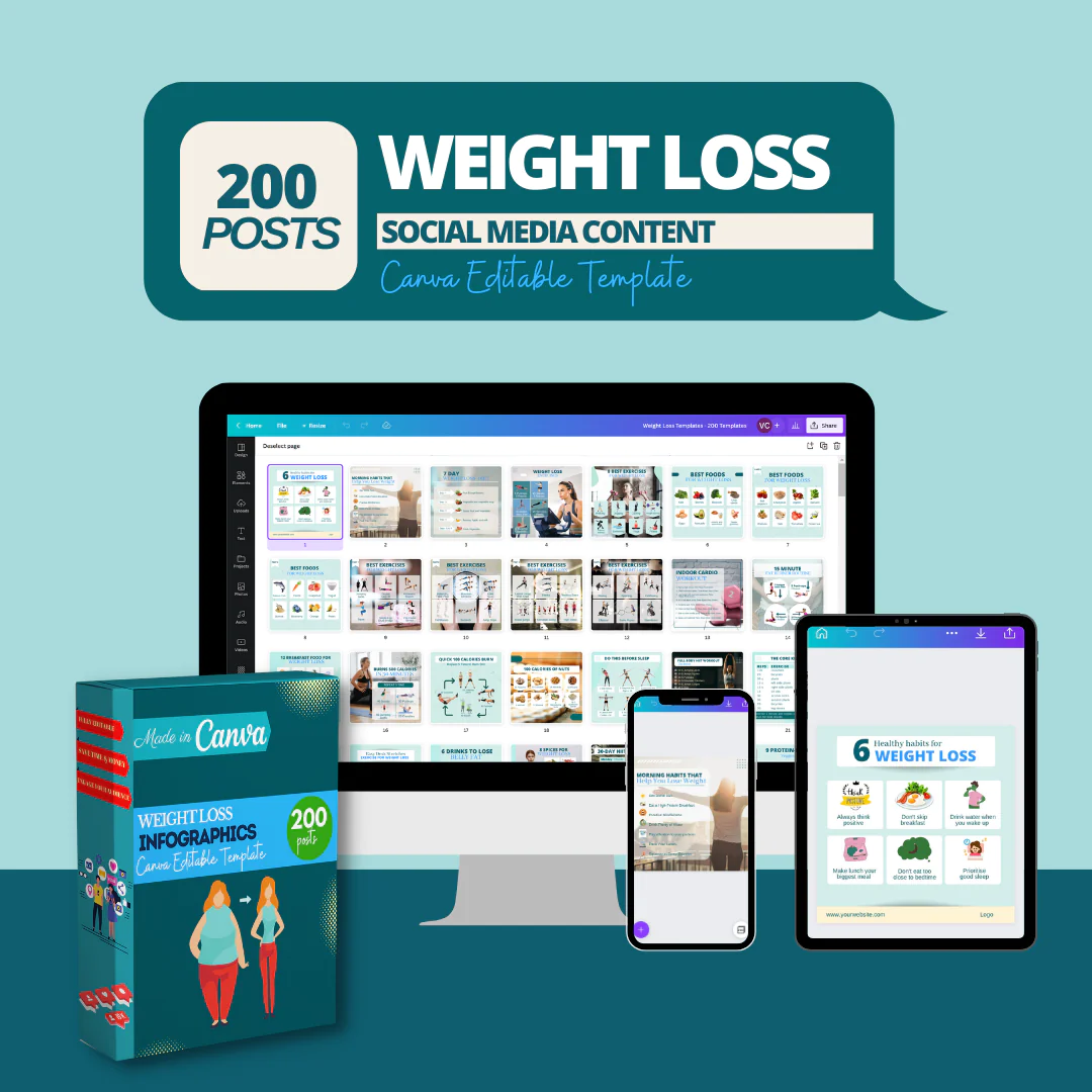 200 Weight Loss Templates - Social Media Templates - Image 4