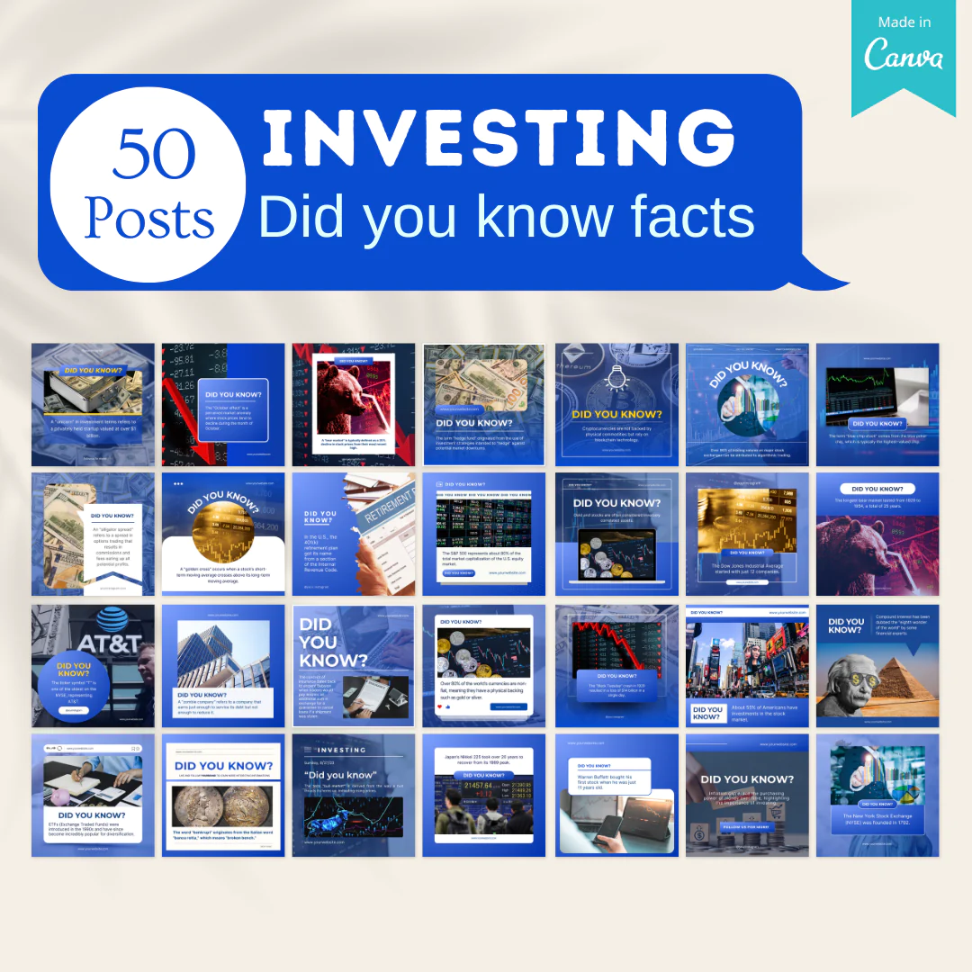 500 Investing Posts - Social Media Templates - Image 7