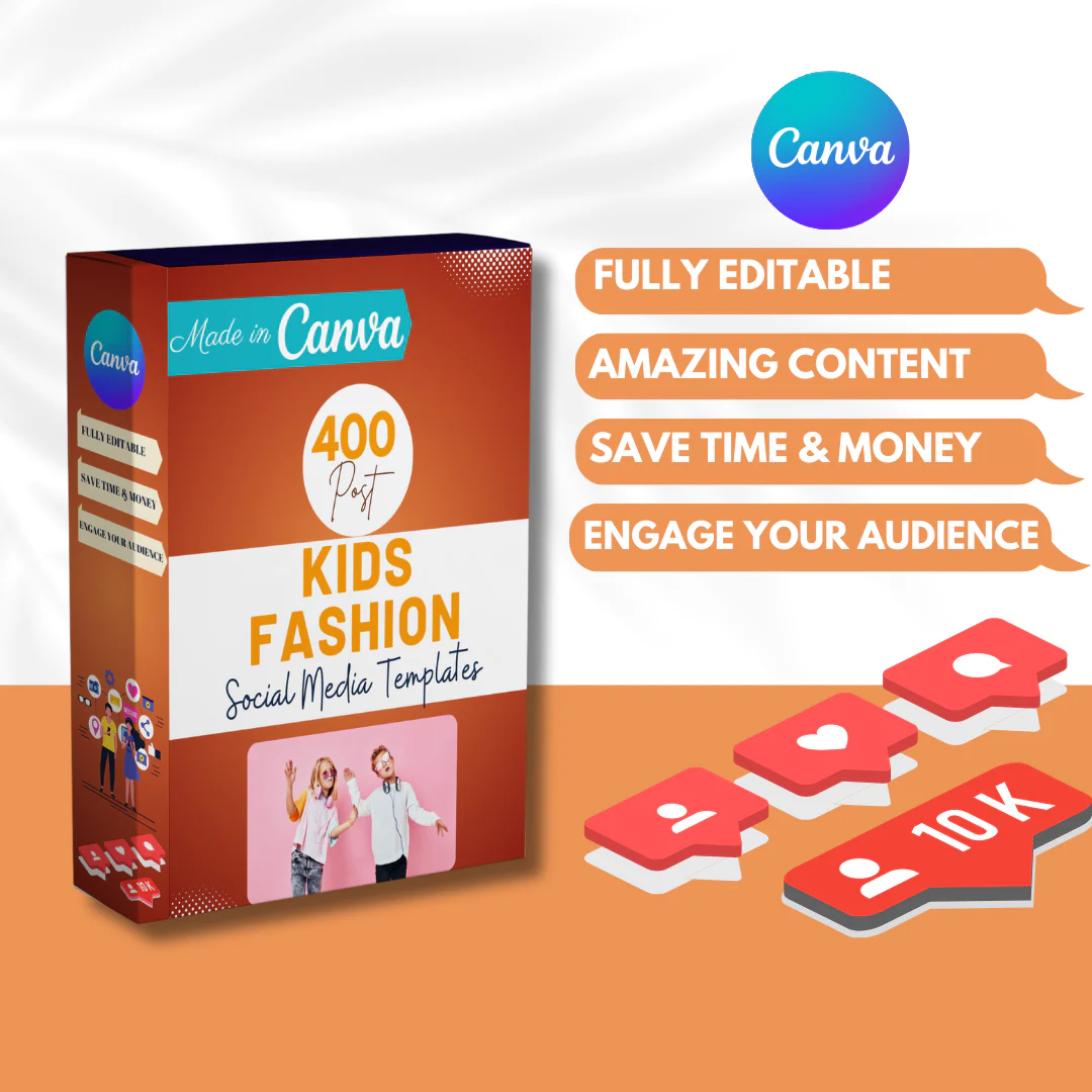 400 Kids Fashion Posts - Social Media Templates - Image 6