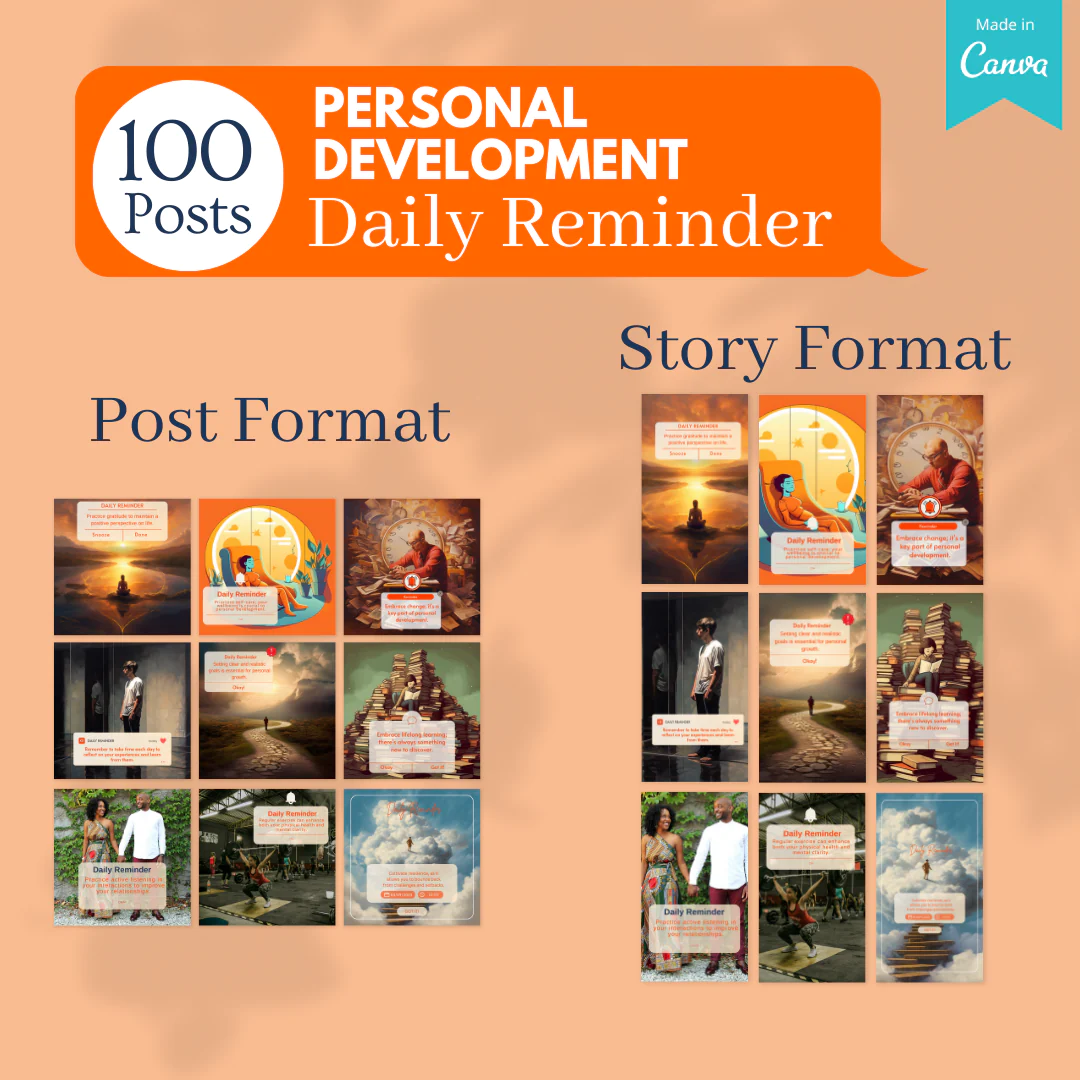 Personal Development Bundle -Social Media Templates - Image 7