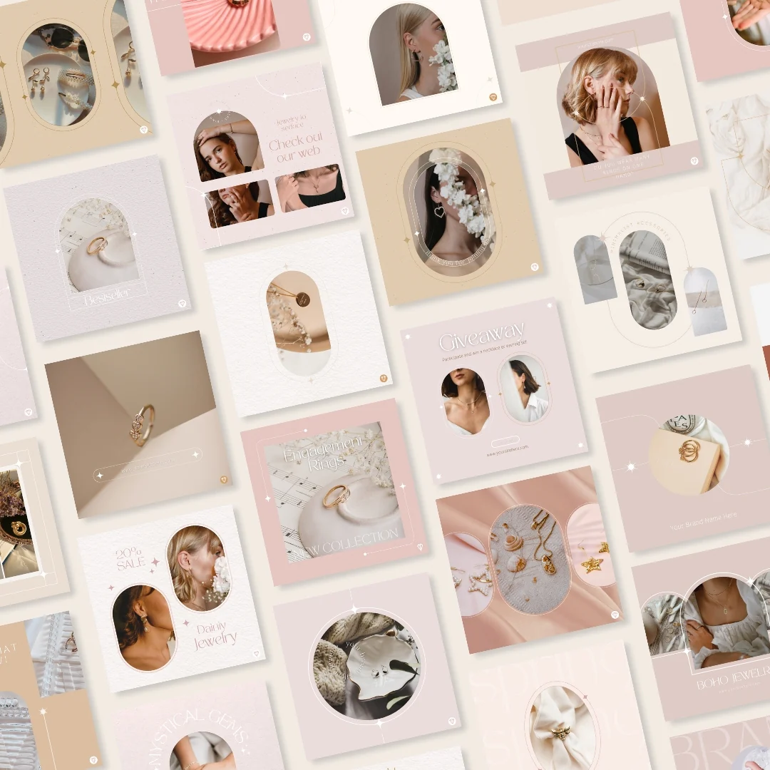 100 Sparkle Jewelry Posts - Canva Templates - Image 10