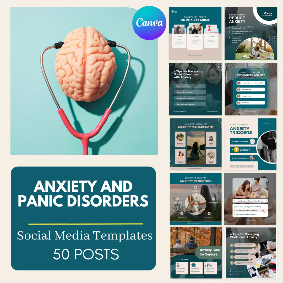50 Anxiety And Panic Disorders - Social Media Templates - Image 4