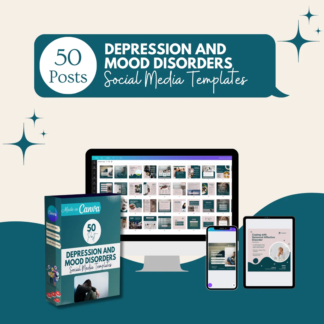 50 Depression And Mood Disorders - Social Media Templates - Image 3