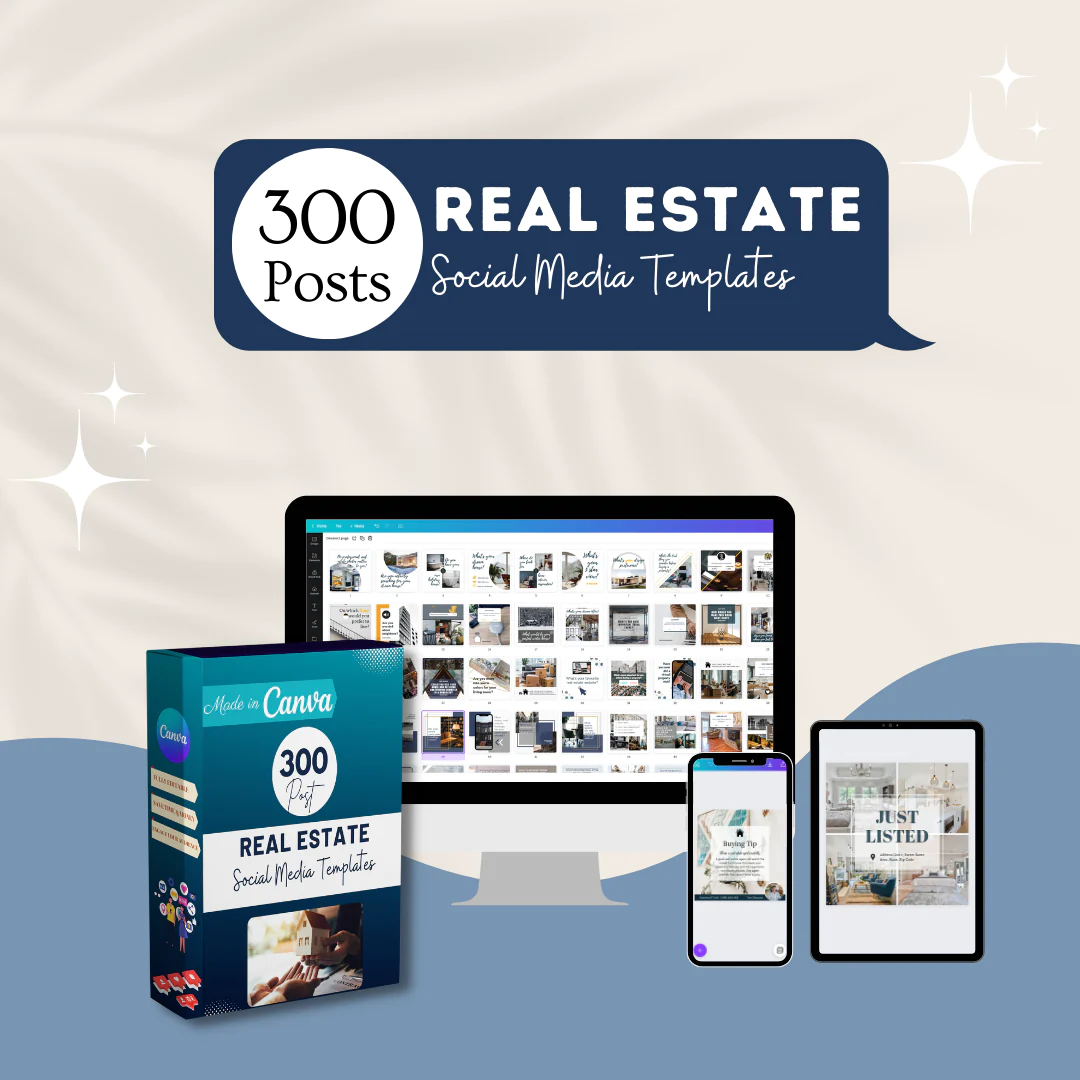 300 Real Estate Posts - Social Media Templates - Image 6