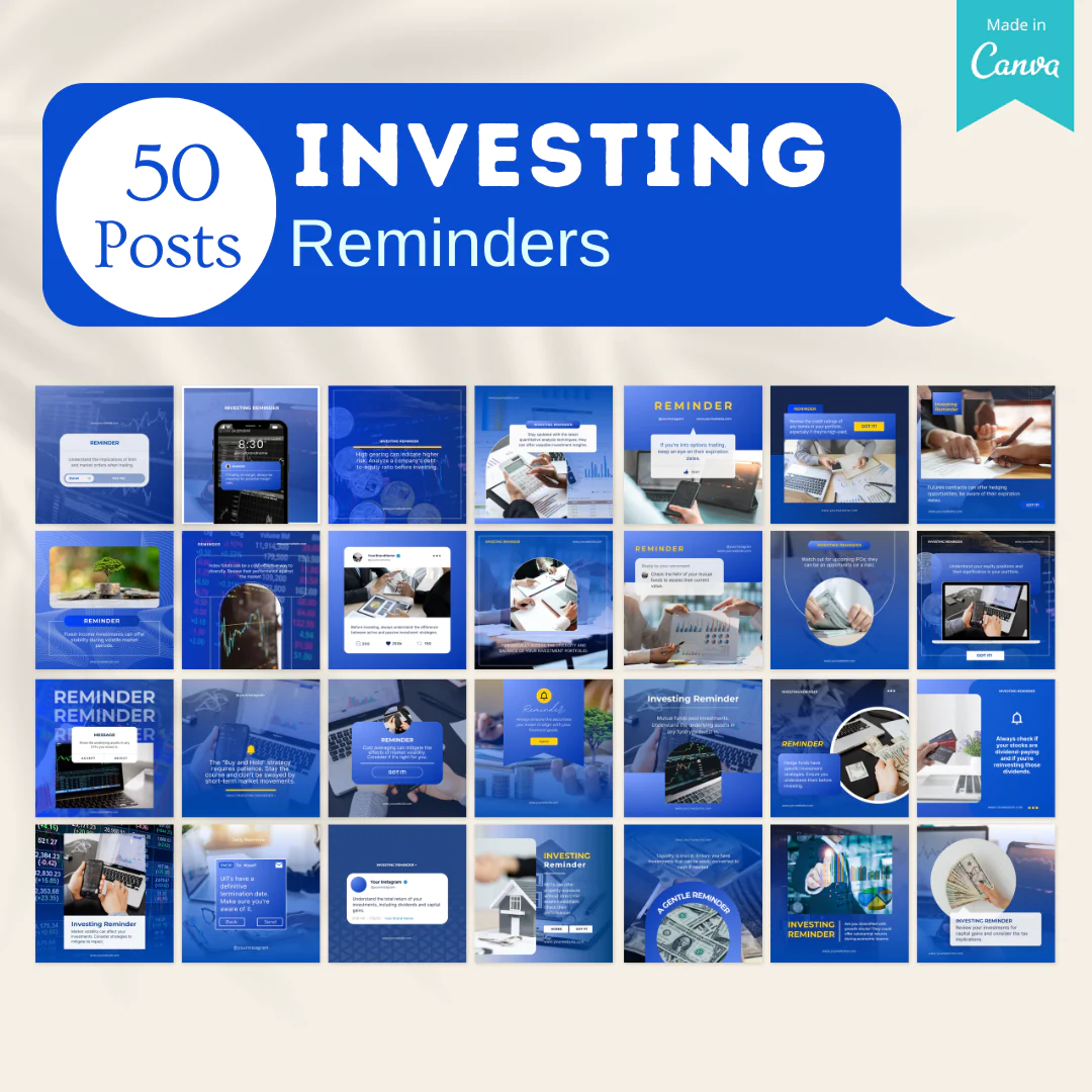 500 Investing Posts - Social Media Templates - Image 9