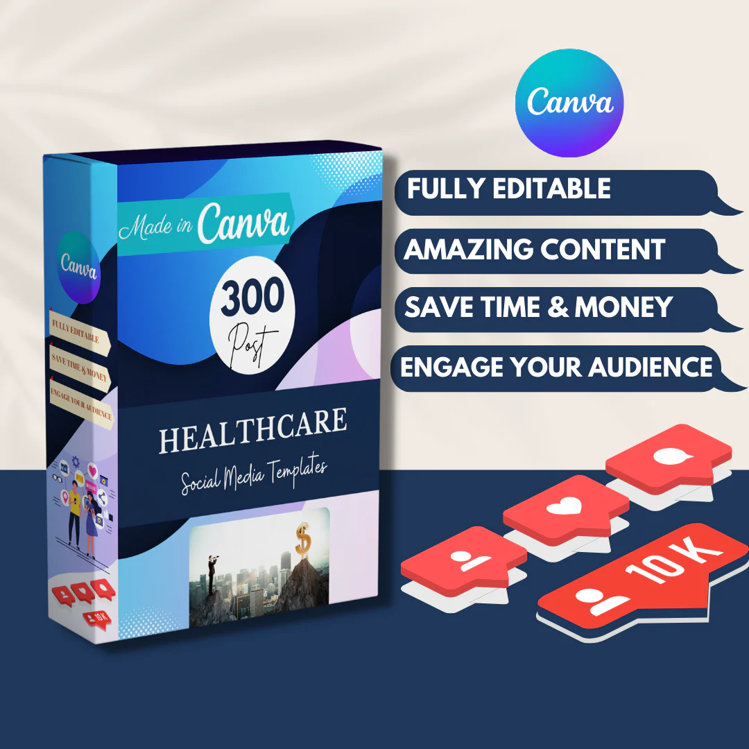300 Healthcare Posts - Social Media Templates - Image 4