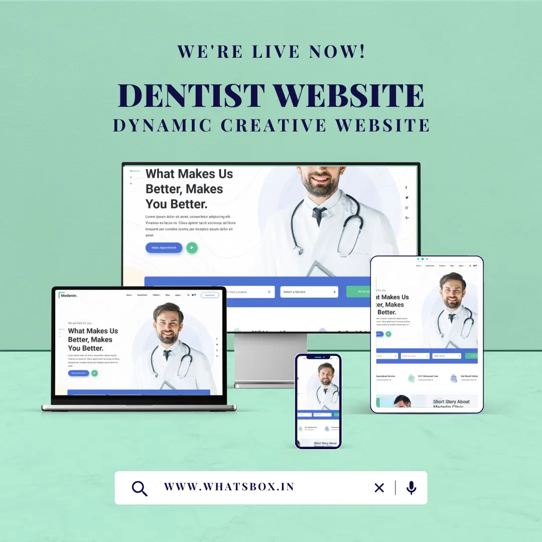 Dentist Dynamic Website with Appoitment